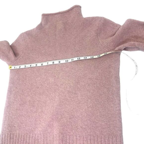 Madewell Glenmoor pink mock neck sweater wool alpaca small - Picture 10 of 16